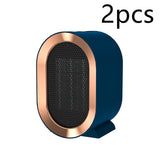 Desktop Electric Heater, Mini Portable Fan Heater, 220V PTC Ceramic Heating Warm Air Blower, Home Office Warmer Machine
