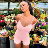 Solid Color One-shoulder, Slim Fit, Hip Raise, Sports Yoga Jumpsuit