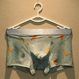 Youth Cartoon Printed Breathable Waist, Boxer Shorts