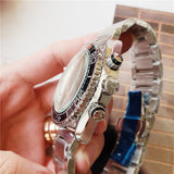 Simple Two Eyes Five Hands Calendar, Men's Quartz Watch