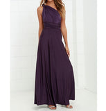 Long Party Gown, Club Floor-length Summer Backless Maxi Dress, Multiway Bridesmaids Boho Women's Vestidos