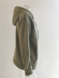 Long-sleeved Hooded Sweatshirt with Pockets, Fashion Casual Button Drawstring Design Hoodie Top, Spring and Autumn Sports Clothing for Women