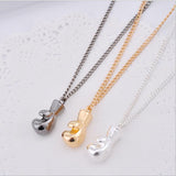 Electroplating Polished, Boxing Gloves, Necklace Jewelry