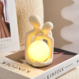 Scandinavian Abstract Figure, Art Lovers Ornaments, Night Light