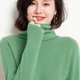 Women’s Pure Cashmere Turtleneck Knit Sweater
