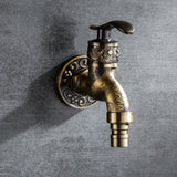 Retro Premium Washing Machine Faucet – Vintage Style Metal Water Tap