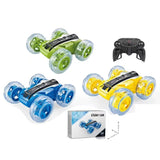 Children's Rolling Stunt RC Car Toy, Double-sided Rotating Drift Racing Car
