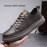 Casual Sneakers for Men, Waterproof Flat Shoes for Workplace, College and Everyday Use