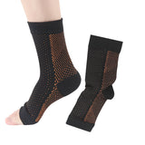 Compression Foot Sleeves helps Relieve Swelling Open Toe, Cycling Running Basketball Sports Socks for Women Men