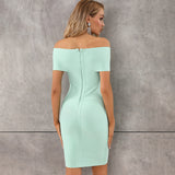 Graceful European and American, Evening Dress, Birthday Party Short Skirt