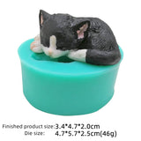 Miniature Kitty Cartoon Fondant Silicone Mold