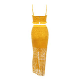 Lace Party Skirt, Tight Fitting Suspender Dress