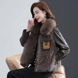 Artificial Fur Coat with Thick Warm Collar – Cold-proof Winter Fashion Outerwear