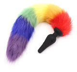 Rainbow Fox Tail, Butt Plug