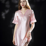 Women's Short Sleeved, Ice Silk Dress