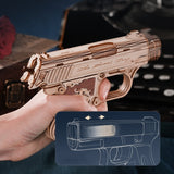 3D Puzzle Wooden Hideout Gun, Mechanical Construction Model Craft Kits