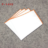 Men's dense white pocket square