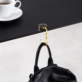 Portable Round Metal Foldable Table Handbag Holder Alloy Accessory for Women (Pack of 3)