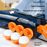 Children's Outdoor Snow Shark Cute Cartoon Snowball Gun Launcher, Clip Fight Toy