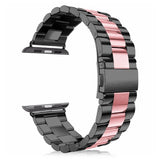 Suitable for Three-bead Stainless Steel Solid Metal Watch Strip (Watch not Included)