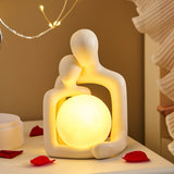 Scandinavian Abstract Figure, Art Lovers Ornaments, Night Light