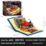 Train Model Decoration, Small Particle Building Blocks Toy Gift