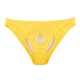 Triangle Men's Transparent, Ice Silk Open Crotch Underwear (Pack of 2)