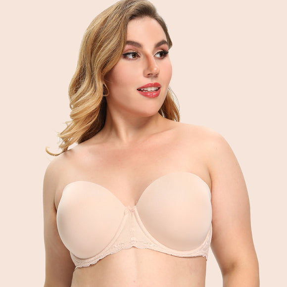 Glossy Non-slip, Large Size, Strapless Underwear