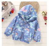 Girls' Lightweight Summer Jacket – Western Style Hoodie, Kids' Fashion Outerwear