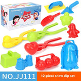 Children's Outdoor Snow Shark Cute Cartoon Snowball Gun Launcher, Clip Fight Toy