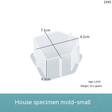 DIY Crystal Glue House Specimen Table Three-dimensional Silicone Mold
