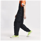 Multi-pocket Tooling Overalls, Men's Trendy Brand Loose Wide-legs Cargo Suspender Jumpsuit