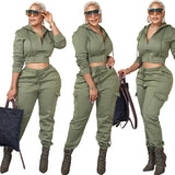 Women's Casual Sweater Pants Suit