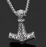 Vintage Nordic Rune Necklaces for Men, Stainless Steel Norse Runes Viking Pagan Elder Futhark Pendant, Amulet Fashion Jewelry