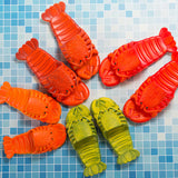 Cute Lobster Slippers for Kids Women Men, Summer Beach Shoes