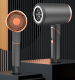 Foldable Magnetic Hair Dryer with Suction Nozzle – Portable Compact Blower