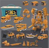 Children's Magnetic Deformation Engineering Vehicle Magnetic Toy