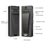 HD Video Infrared Night Vision Motion Detection, Back Clip Camera