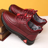 Fleece-lined, Thickened, Warm and Anti-slip Cotton Shoes for the Elderly