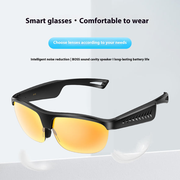 Outdoor Smart Glasses with Removable Mirror, AI Calling & Music Playback