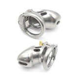 Stainless Steel Short Men's Chastity Lock and Belt