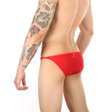 Men's Side Open Waist, Breathable Briefs, Low Waist Mesh Panties