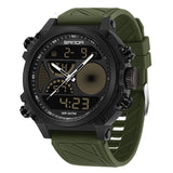 Rugged Outdoor Sports Watch for Men – Large Dial Dual Display Waterproof Design
