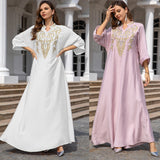 Muslim Women's Embroidered Robe Dress