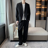 Casual Fashion, Trendy Slim Fit Men's Jacket + Pants Suit