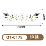 Halloween Face Tattoo Stickers – Waterproof Temporary Horror Makeup Tattoos for Men & Women