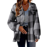 Women’s Fashion, Button-up Plush Jacket or Coat