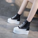 Super High Heel Platform Shoes for Women – 12cm Height Boost, Chunky Sole Fashion Ankle Style