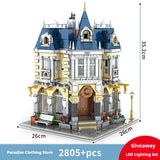 Park Roller Coaster, Assembled Model, Building Blocks Toys