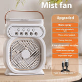 3-in-1 Portable Air Conditioner, Evaporative Air Cooler, LED Night Lights, Humidifier Fan for Home Office